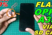 Cara Flash HP Oppo A3s