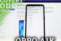 Masuk Ke Mode Download Oppo A1K