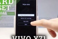 Cara Reset HP Vivo Y71