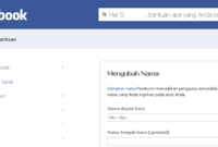 Cara Mengganti Nama Facebook yang Sudah Limit