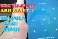 Jenis Reset Hp Advan S5E