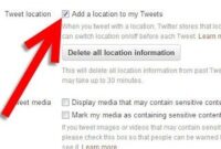 cara menambah info lokasi di twitter
