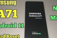 Mode Recovery Samsung A71