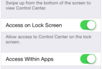 Cara Meningkatkan Keamanan iPhone matikan control center