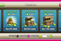 cara berman coc pemula gems coc