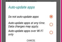 Cara menonaktifkan notifikasi pembaharuan aplikasi pada android