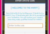 kode invitation whaff