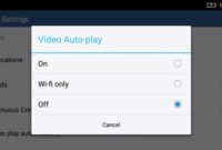 menonaktifkan autoplay video facebook