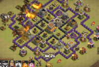 serangan naga th 8 clash of clans